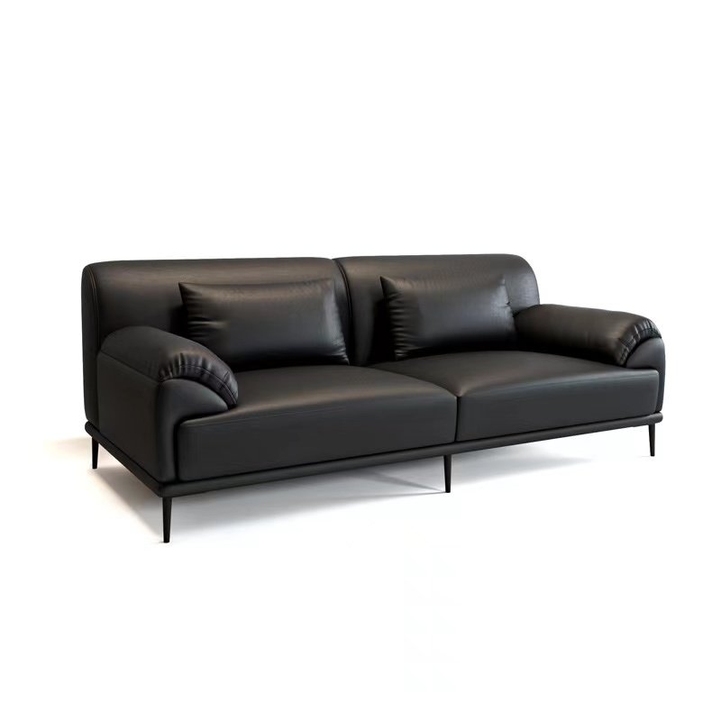American Style Black Office Sofa Set Modern Wood Bench Couch for Apartment Living Room Hotel & School Furniture Luxury