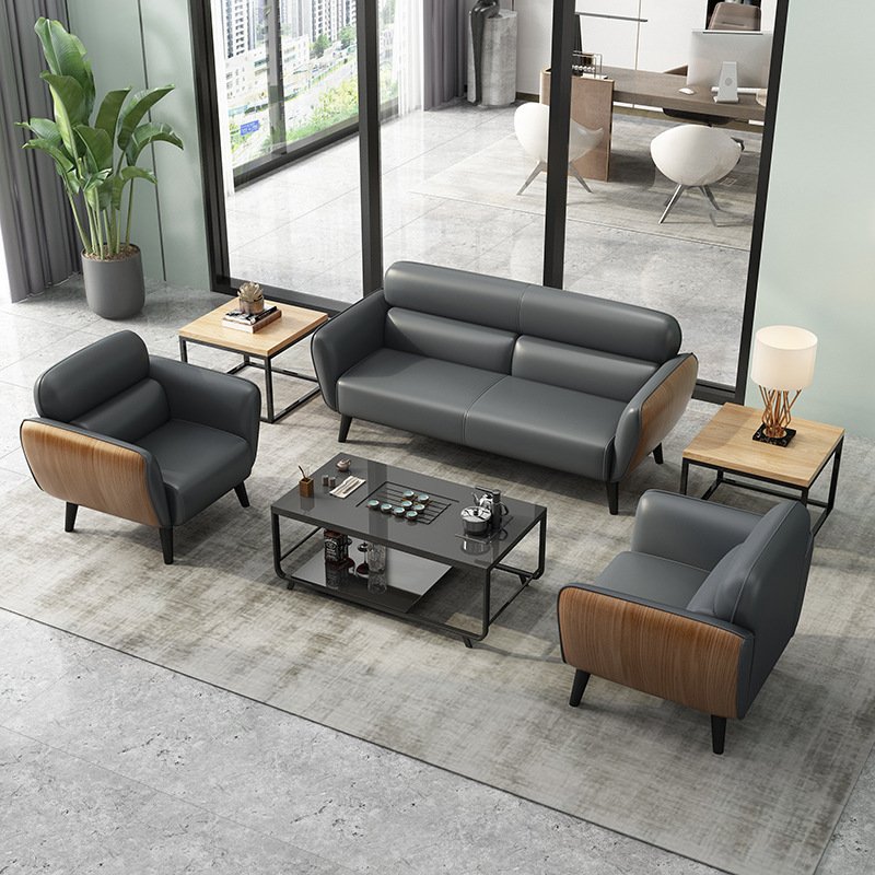 Professional Custom office sofa modern sectional sofa Lounge Waiting couch office furniture commercial Salon bar reception sofa