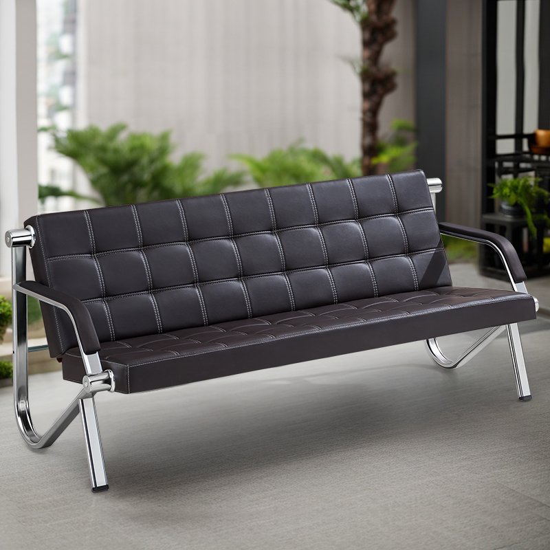 Modern Beauty Spa Salon Waiting Room Sofa 1 Seat Comfort Office Sofa Leather Reception Sofa Couch