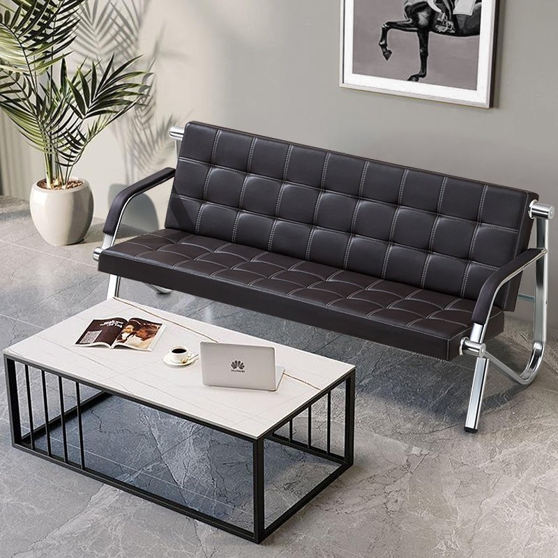 Modern Beauty Spa Salon Waiting Room Sofa 1 Seat Comfort Office Sofa Leather Reception Sofa Couch