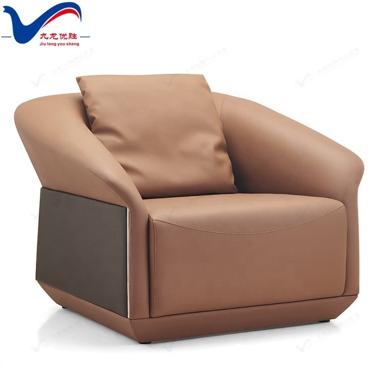 Reception Office Waiting Room Sofa 3 Seat Leisure Office Leather Sofa Solid Wood Frame Foam Seat With Pillows Office Sofa Set