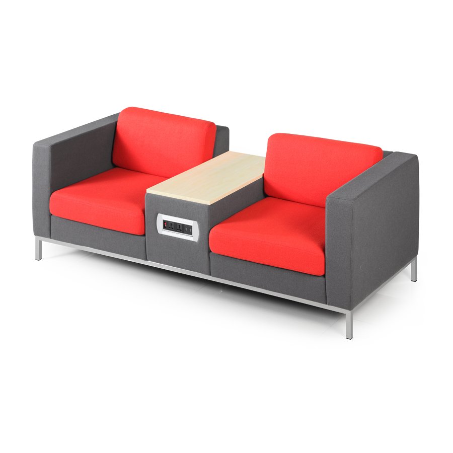 New function office sofa furniture office sofa USB leisure sofa with power charging plug