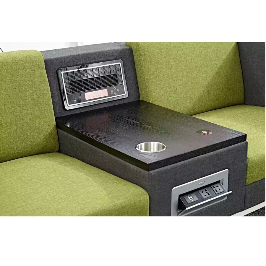 New function office sofa furniture office sofa USB leisure sofa with power charging plug