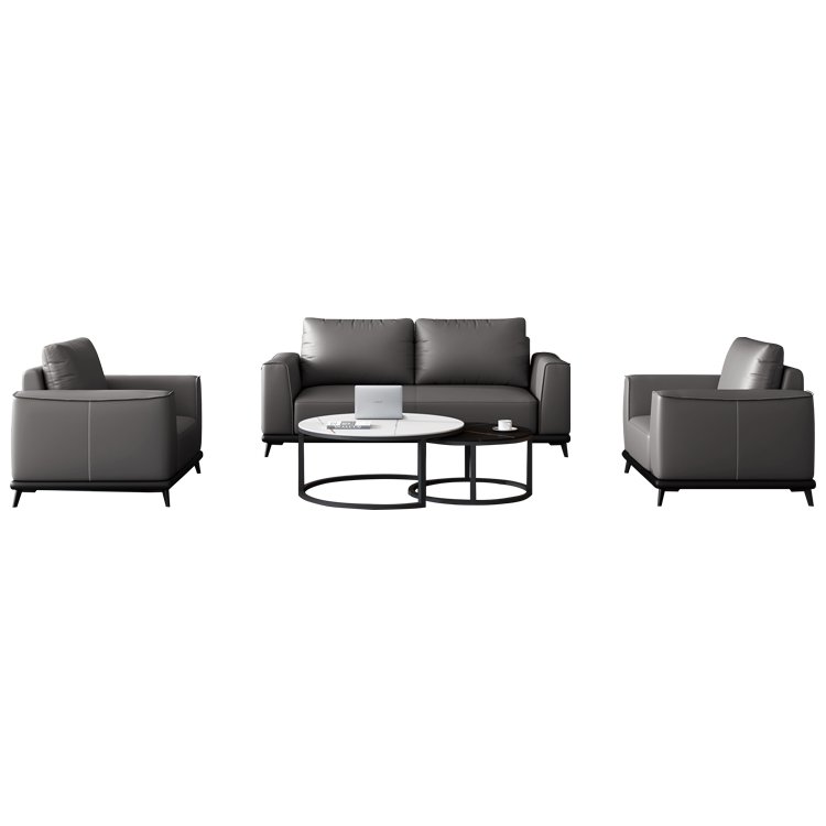 customization bonanza made in China modern affordable leather 3 seater sofa set