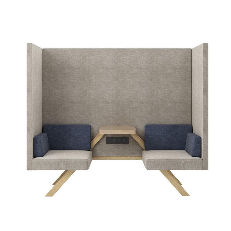 Good Quality Privacy Sofa Pods Soundproof Office Sofa Seating Meeting Booth with Table
