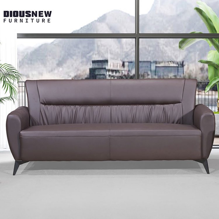 Hot Selling Latest Design Leather Office Sofa Sets Factory New Style Modern Rectangle Sectional Sofa Office Sofa Set Furniture