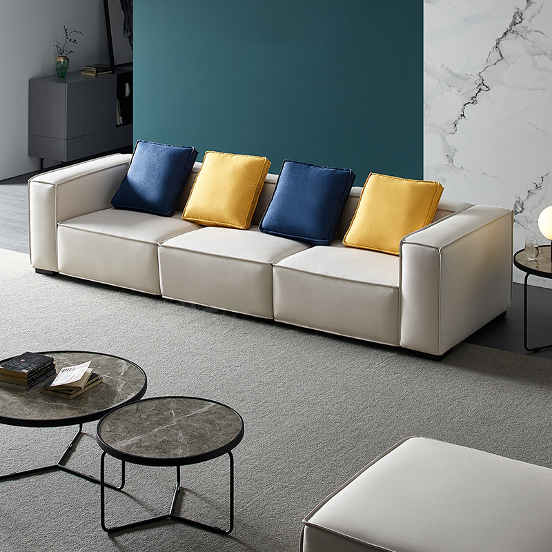 Modern Luxury home furniture living room leathaire velvet fabric leather sofa L shape sectional optional sofa set