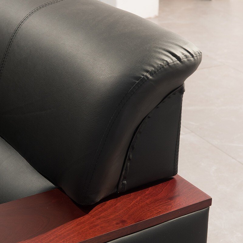 office sofa poltrona Hall reception sofa Lounge sectional sofa set luxury leather couches modern commercial office furniture