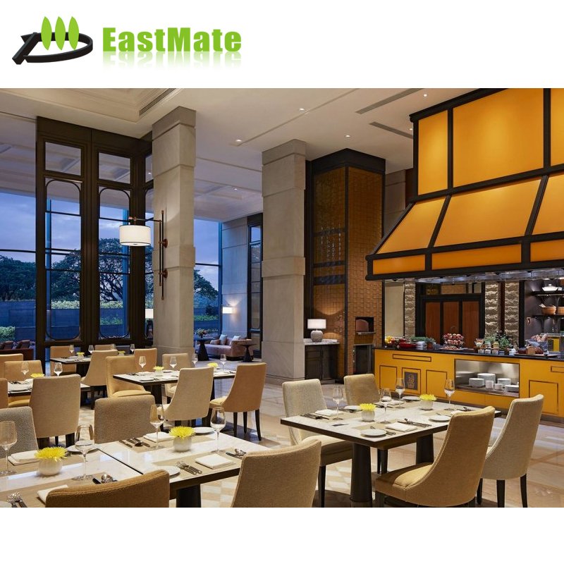 Luxury Modern Customized Hotel Apartment Cafe Restaurant Furniture Set Marble Table Leisure Chair Set Dining Table Wood