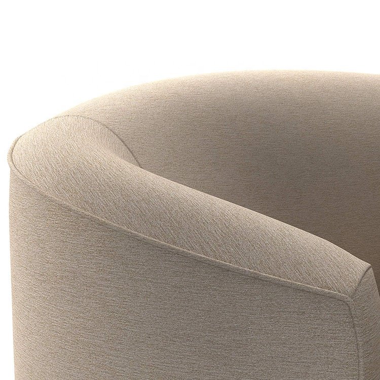 Popular Europe Home Leisure Modern White Curvo Sofa Furniture Living Room white sofa in fabric velvet