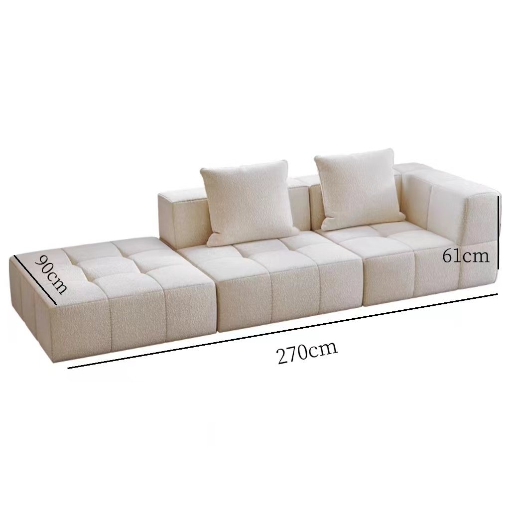 Compression modern simple straight leather sofa cover school, workshop, office