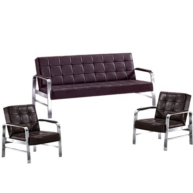 New design long size leather sofa suitable for office, home, public leisure area