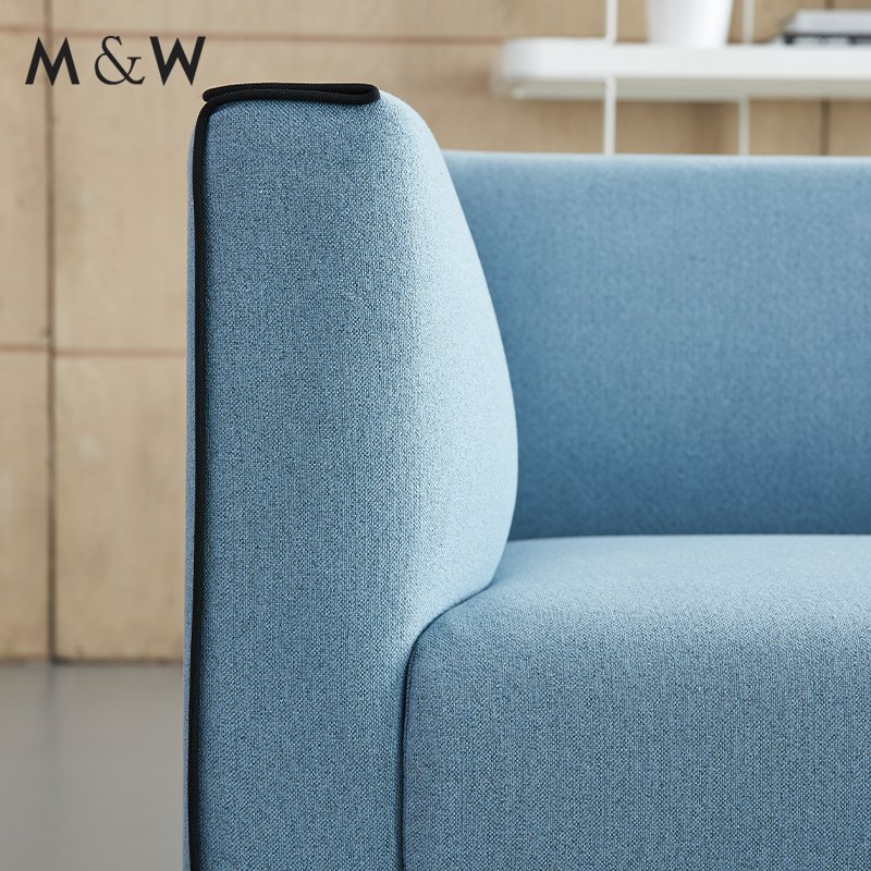M&W Commercial Latest Design Office Leather Sectional 3 Seater Sofa Sets