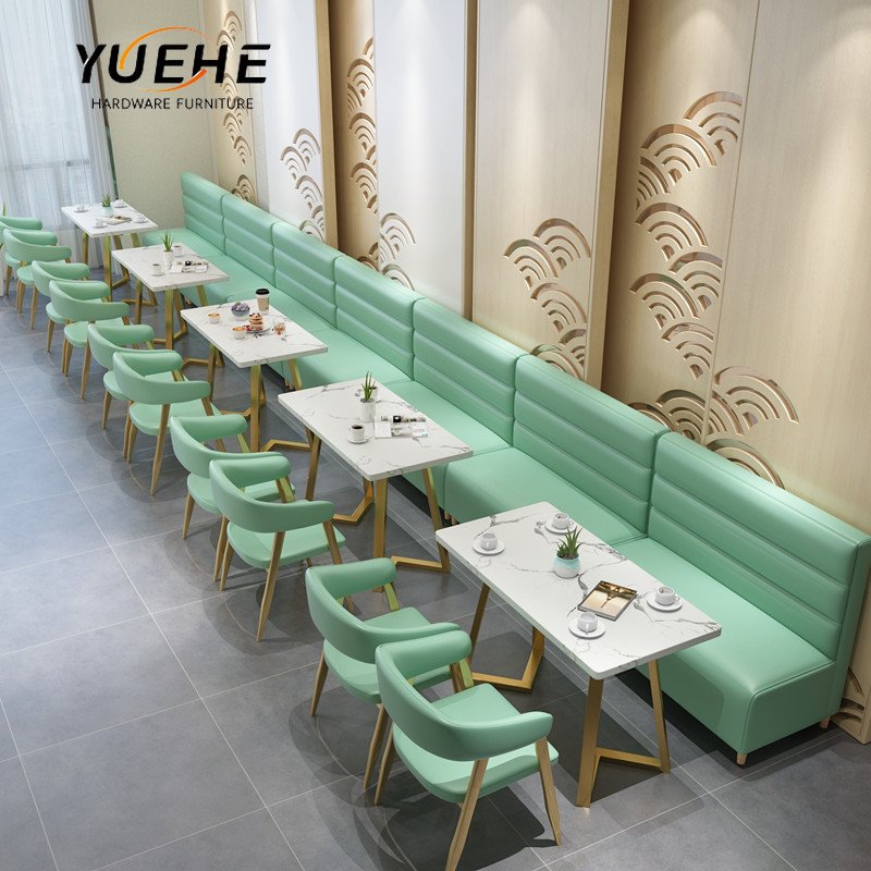 America luxury fast food high back sofa booths coffee shop solid wooden restaurant furniture booth seating modern restaurant set
