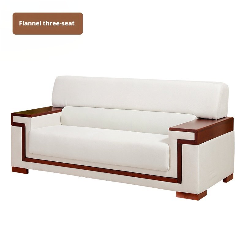 Meeting Room Reception Room Sofa Chinese Fabric Leather Business Office Sofa Combination Set