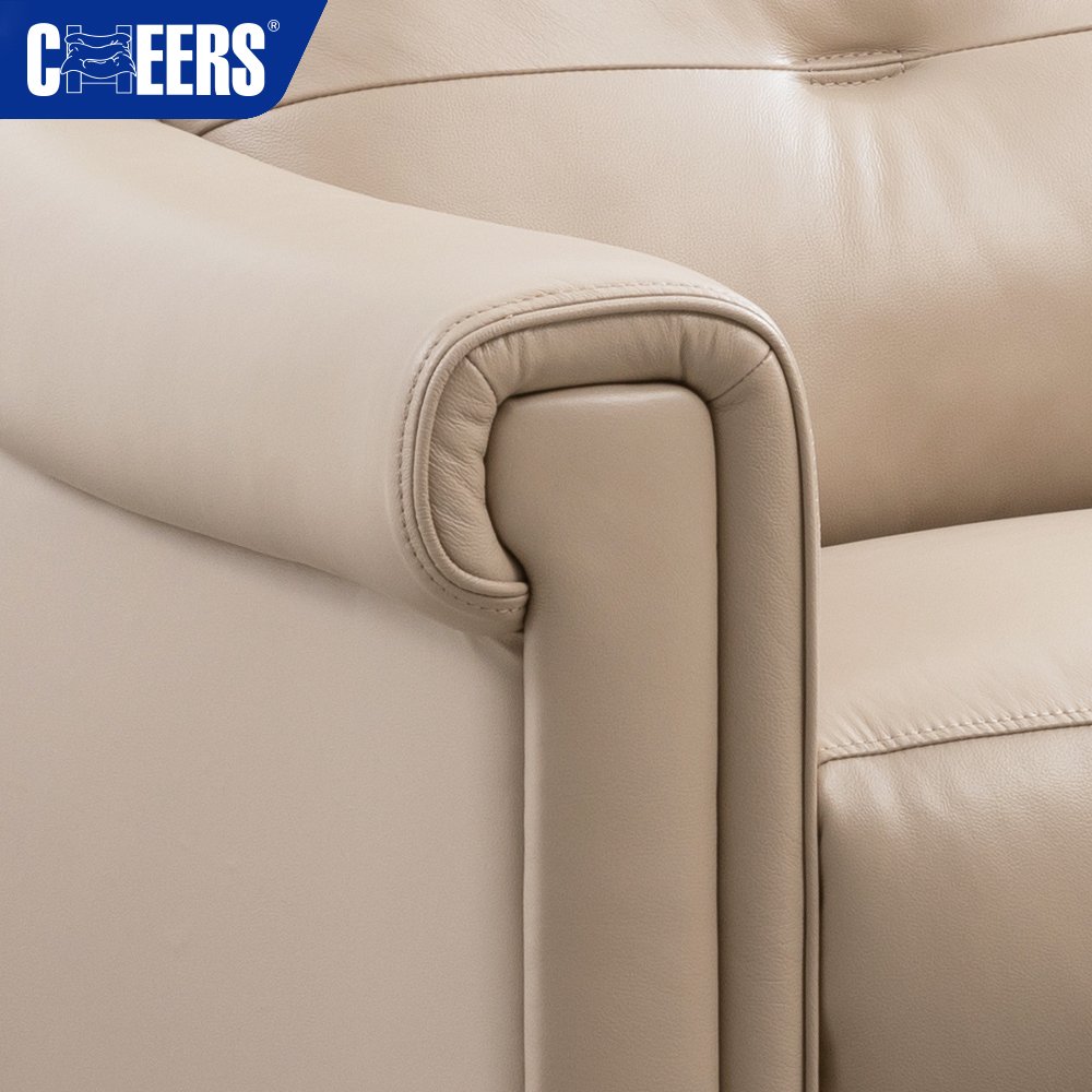 MANWAH CHEERS Power Adjustable Leisure Lazy Boy Recliner Relax Electric Leather Recliner Sofa Reclinable Chair