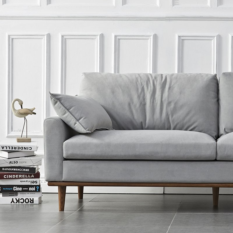 TPZ019 Wholesale modern cotton and hemp leather for multi person or single person living room sofa set design