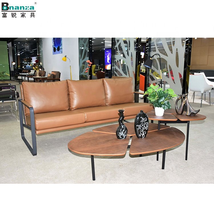 8501# Factory wholesale light luxury leisure sofa set modern simple design leather sofa office sofa