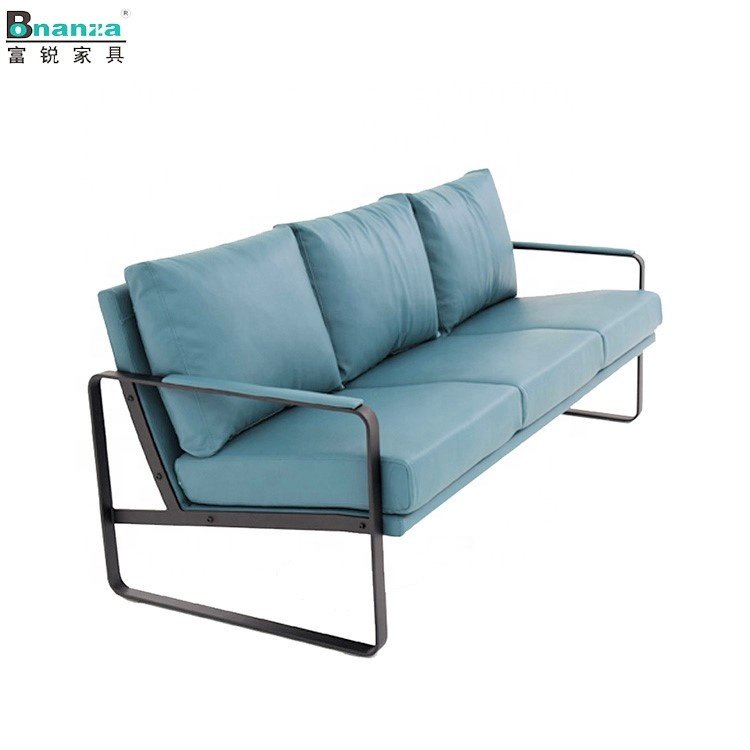 8501# Factory wholesale light luxury leisure sofa set modern simple design leather sofa office sofa
