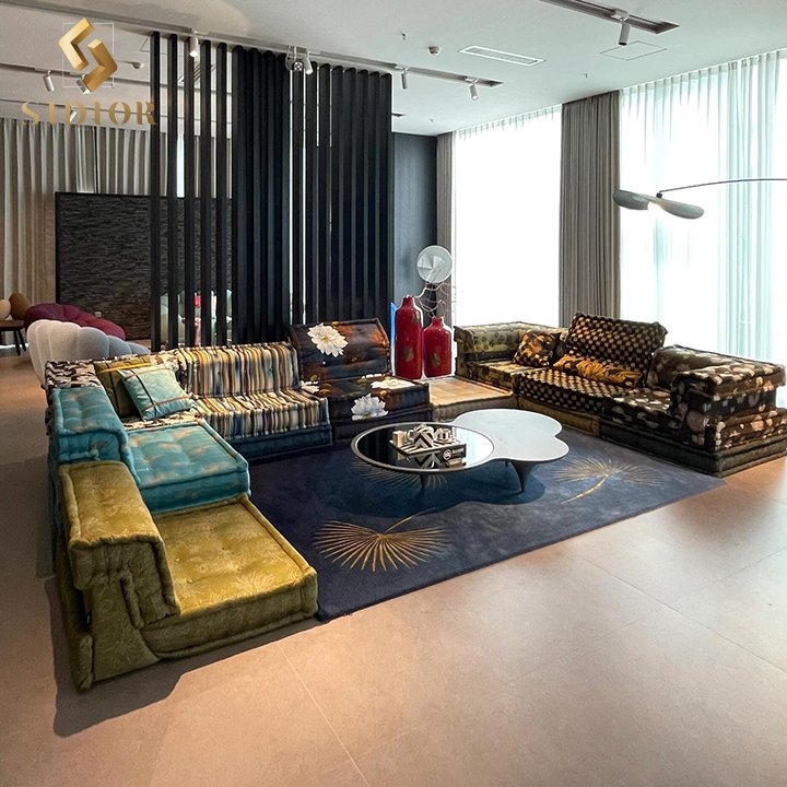 Living Room Furniture Floor Sofas Modular Set Mah Jong Sofa Cloud Couch Sectional Couch Modern Mahjong Sofa