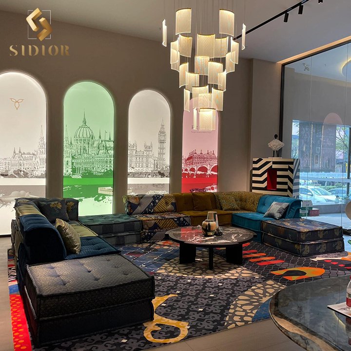 Living Room Furniture Floor Sofas Modular Set Mah Jong Sofa Cloud Couch Sectional Couch Modern Mahjong Sofa