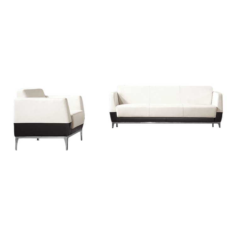 Hot Selling Cheap Custom 3 Seater Office Sofa. Ss Base luxury home beige office lounge sofa