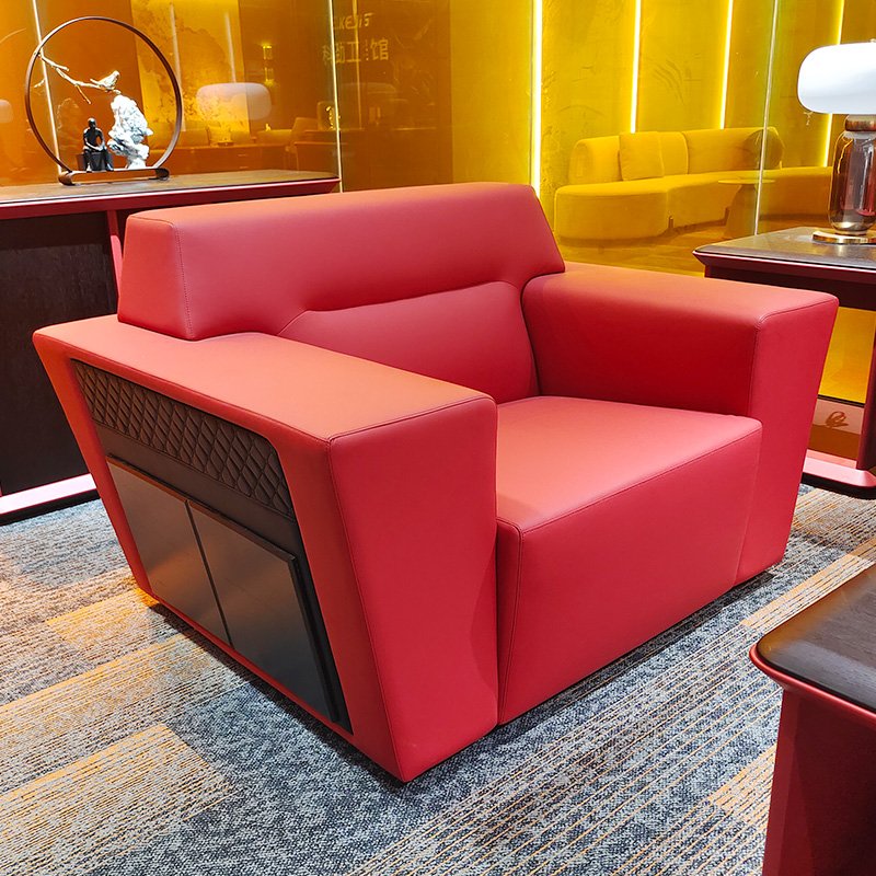 President office furniture genuine leather sofa reception room luxury office sofa