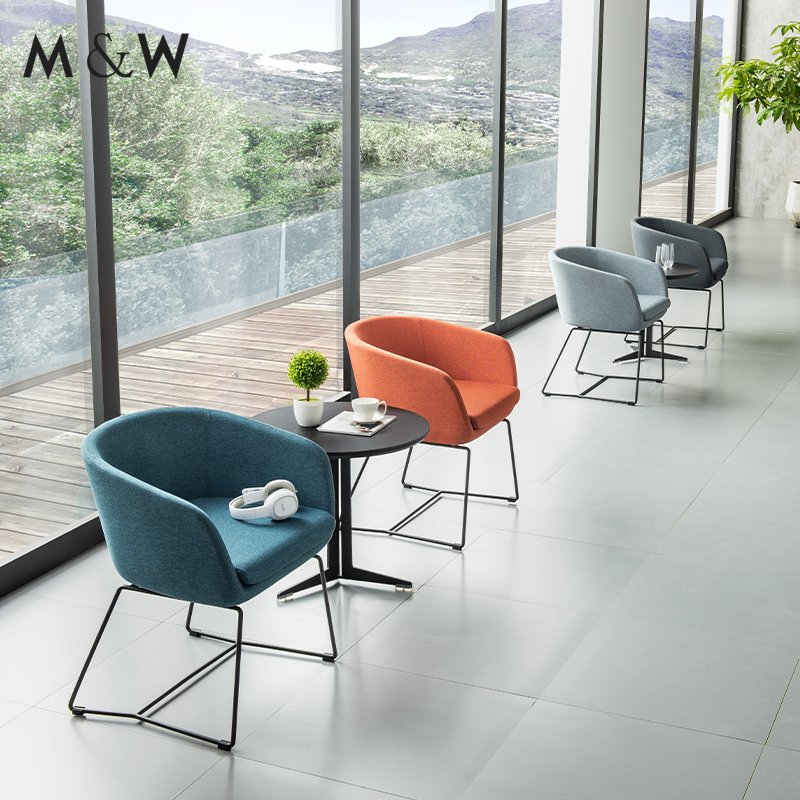 M&W Cheap Fashion Style Wooden Couches Luxury Modern Fabric Living Room Sofa Set Furniture For Office