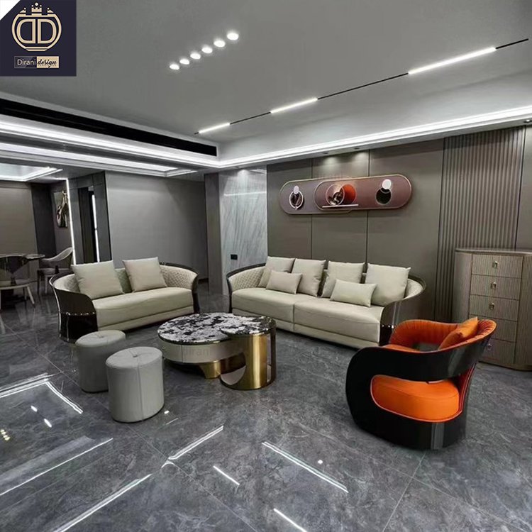 wooden living room accent sofa set furniture luxury modern china wholesale sofas for home luxury leather high quality