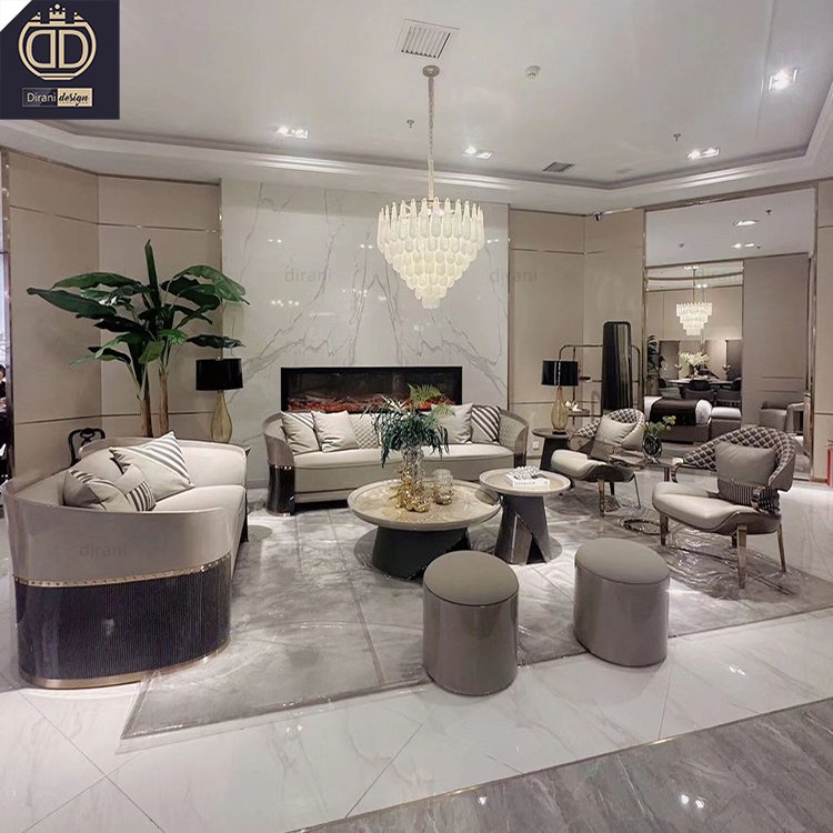 wooden living room accent sofa set furniture luxury modern china wholesale sofas for home luxury leather high quality