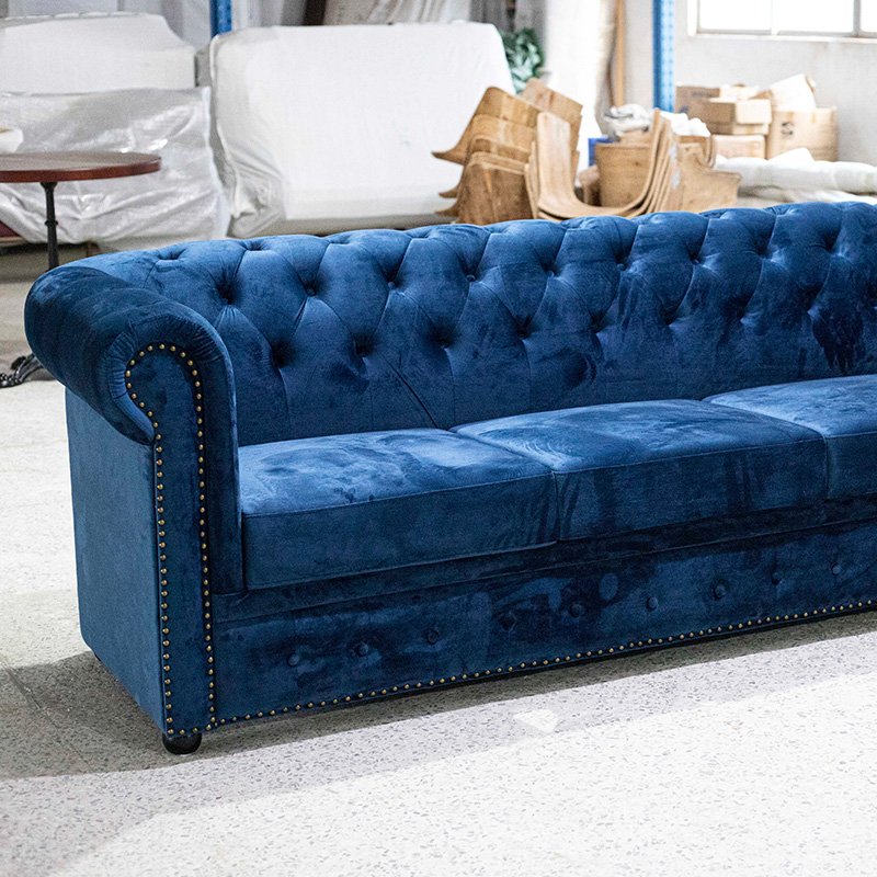 Hendry Nightclub Restaurant U Shaped Velvet Banquette Sofa American Luxury Technology Cloth Modern Living Room Sofa