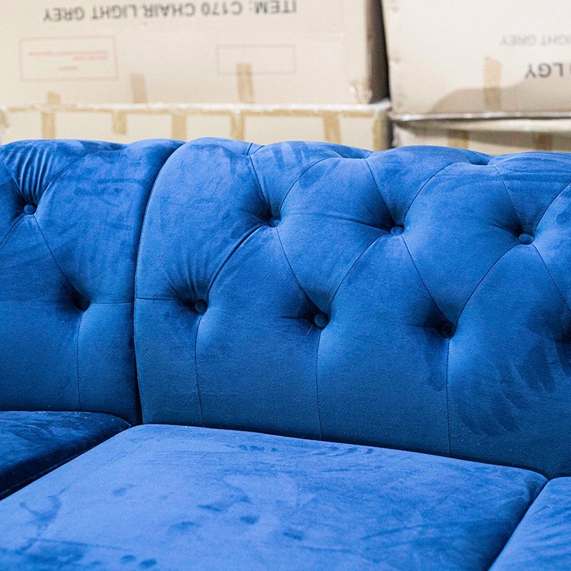 Hendry Nightclub Restaurant U Shaped Velvet Banquette Sofa American Luxury Technology Cloth Modern Living Room Sofa