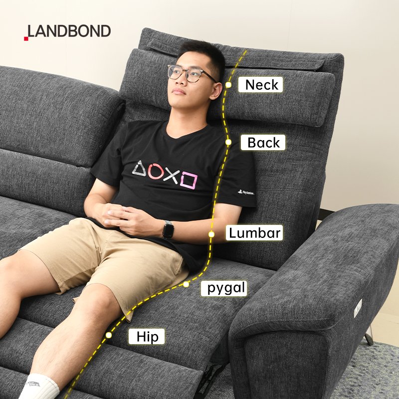 Modern Style 3 Seaters Electric Recliner Sofa Living Room Fabric Reclining Classic Office Lounge Sofa Sets Furniture