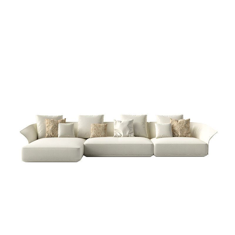 Living Room Villa sofas White Luxury High Quality Leather sofa Set Italian Design Furniture Luxury sofas