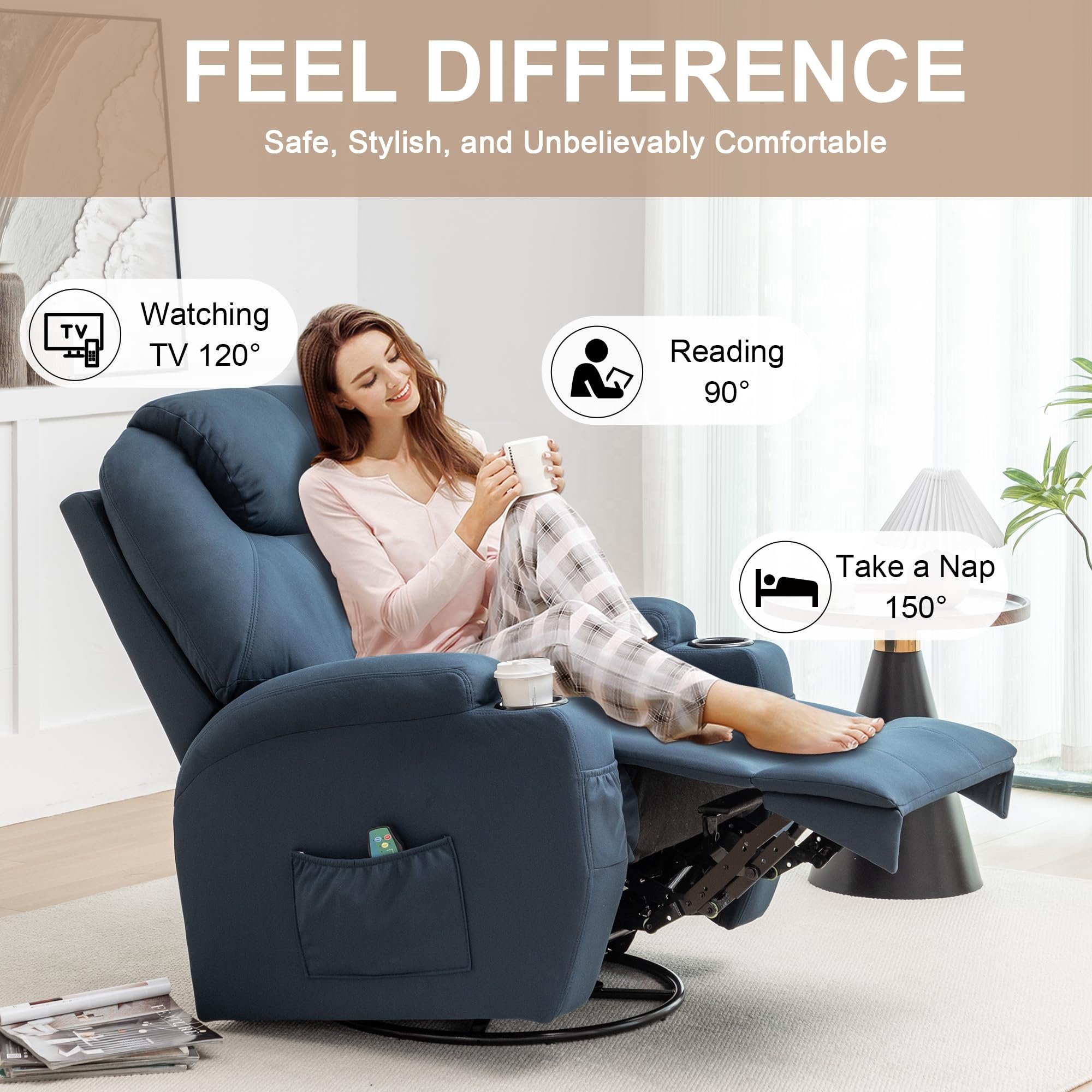 Professional Factory Recliner Electric Recliner Sofa Rocking Chair for House Living Room