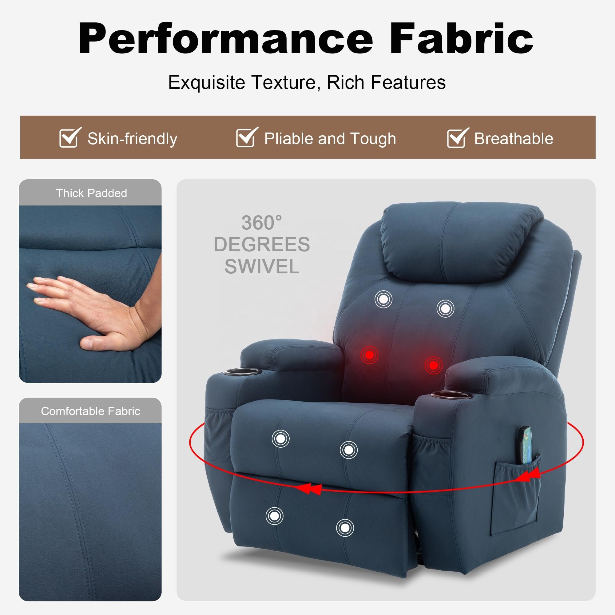 Professional Factory Recliner Electric Recliner Sofa Rocking Chair for House Living Room