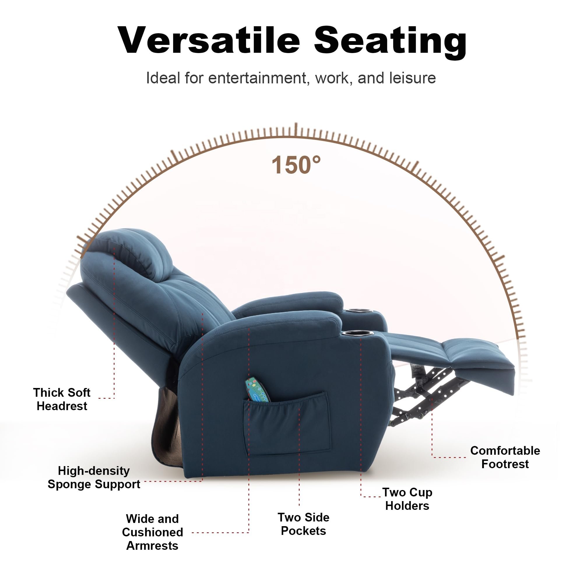 Professional Factory Recliner Electric Recliner Sofa Rocking Chair for House Living Room
