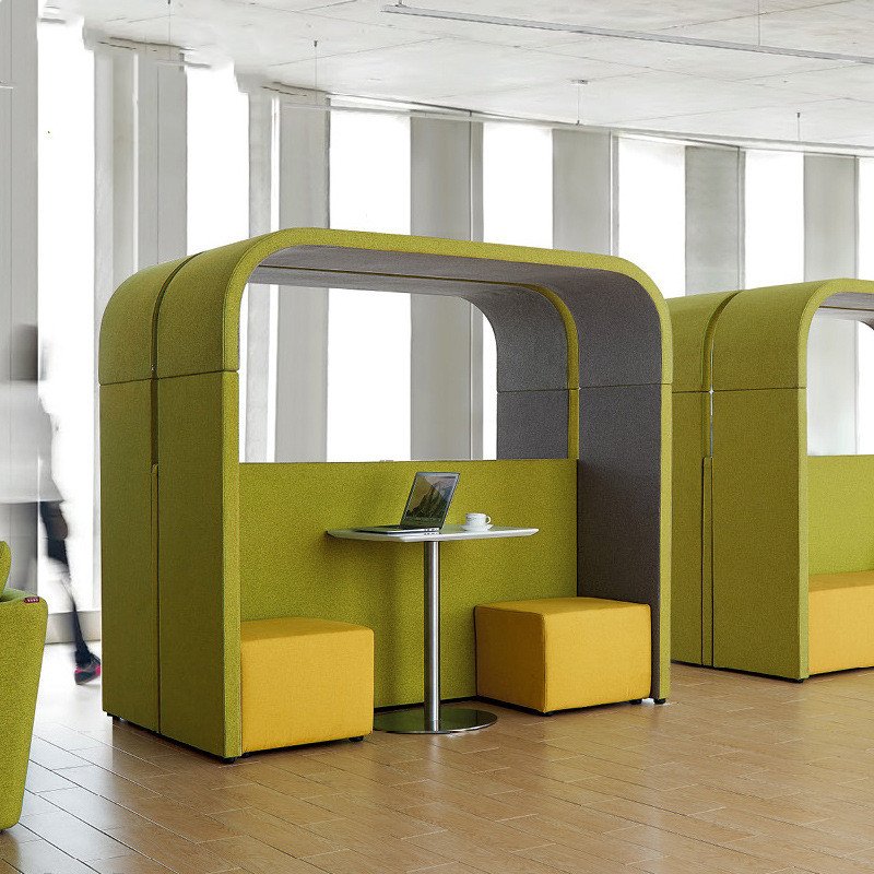 reception privacy office booth office building meeting pods modular sofa