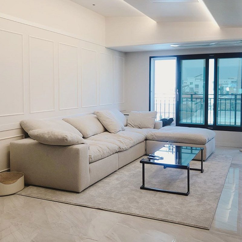 Modern Sectional Clearance Sofa Set Modular Couch for Living Room Office Home Office Apartment with Removable Bag Use Furniture