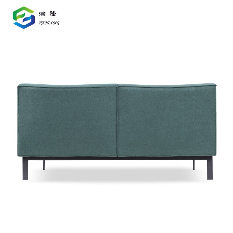 Italian Fabric Sofa Waiting Area Modern 2 Seater Office Sofa