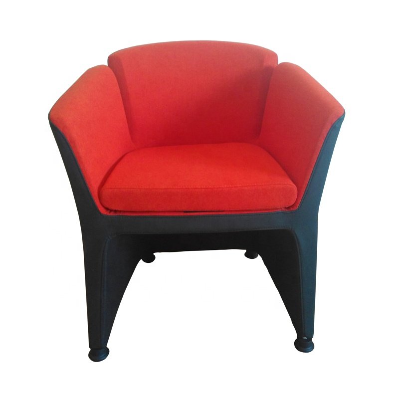 Modern Luxury Single Sofa Warm Elegant Design for Living Room and Dining Ebony Fabric Application