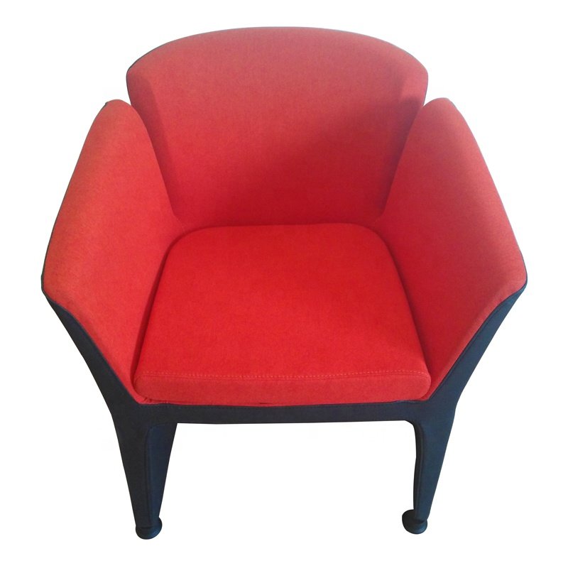 Modern Luxury Single Sofa Warm Elegant Design for Living Room and Dining Ebony Fabric Application