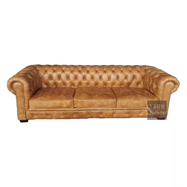 customized chesterfield collection luxury leather sofa antique French sofas&suites chesterfield 3m UK high end CEO office sofa