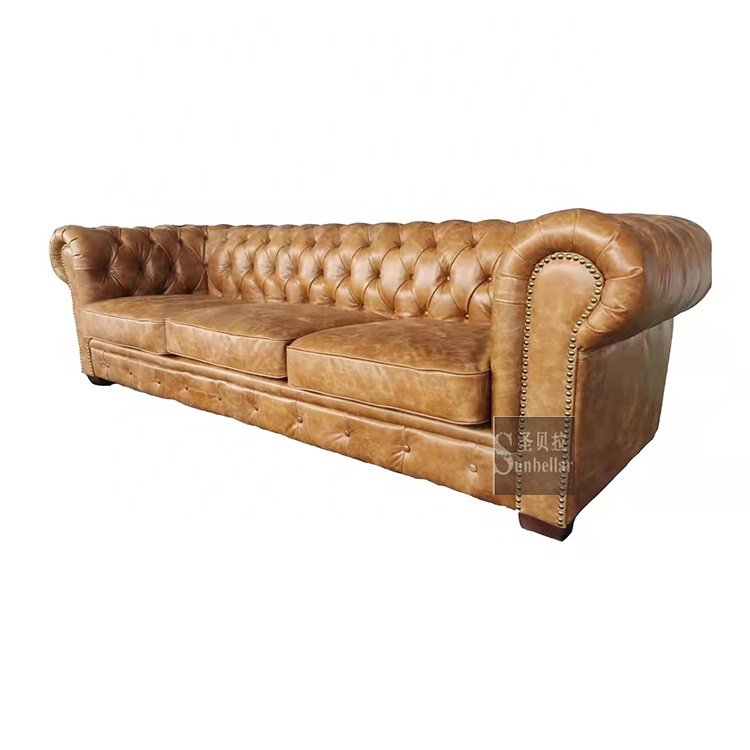 customized chesterfield collection luxury leather sofa antique French sofas&suites chesterfield 3m UK high end CEO office sofa