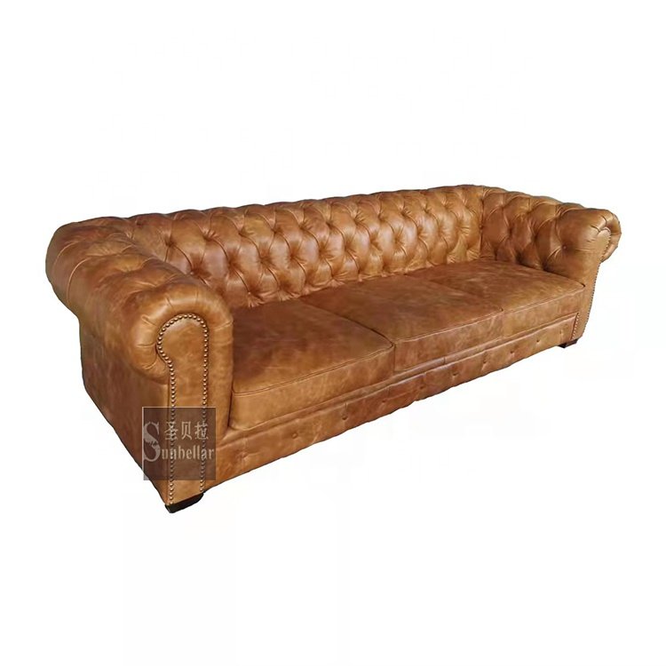 customized chesterfield collection luxury leather sofa antique French sofas&suites chesterfield 3m UK high end CEO office sofa