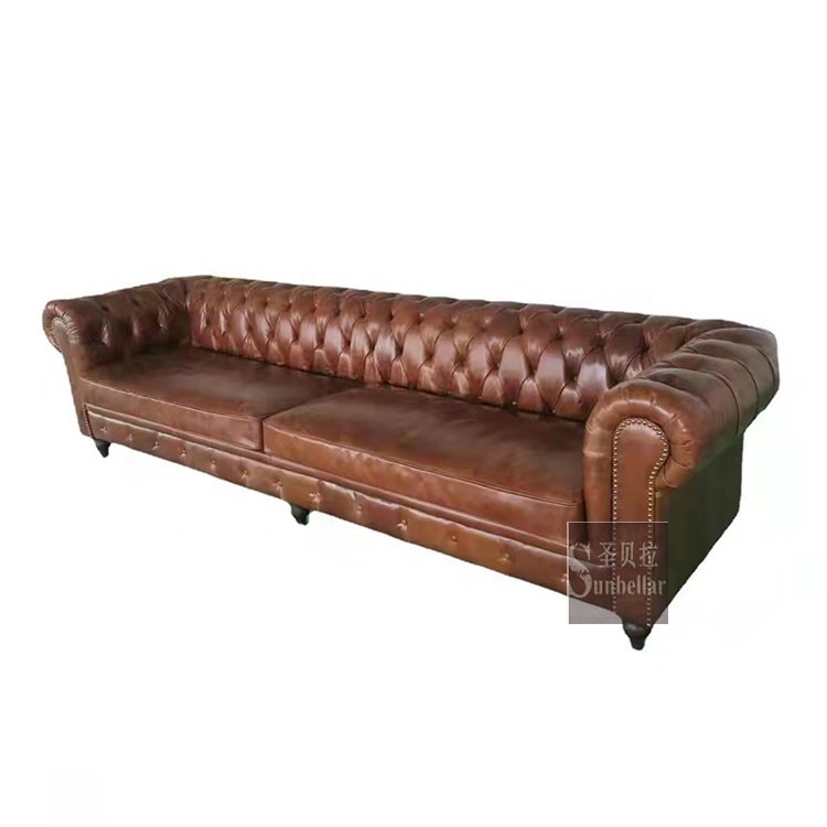 customized chesterfield collection luxury leather sofa antique French sofas&suites chesterfield 3m UK high end CEO office sofa