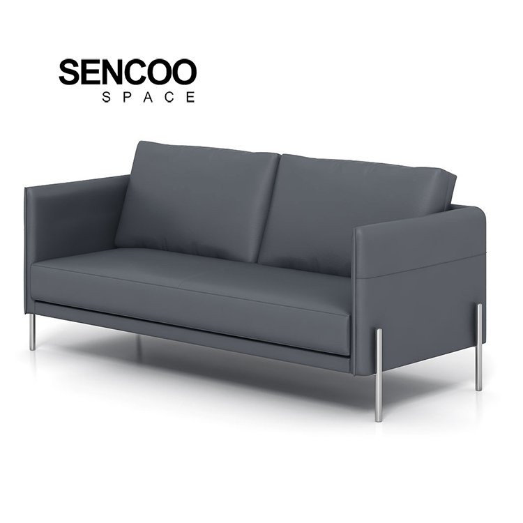 2024 Light Luxury Leather Office Sofa Modern Leisure Arm Sofa Chair Italian Design Color For Home And Hotel Office