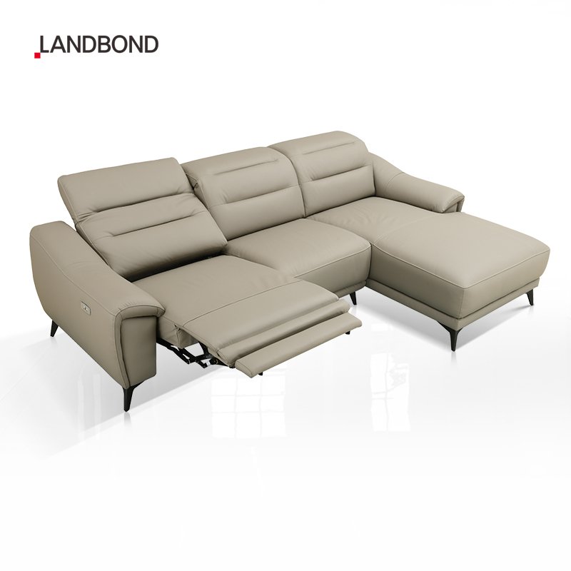 Europe Trend Corner Sofa And Leather Recliner Sectional sofa l shape Modern Sofa Set Living Room Furniture