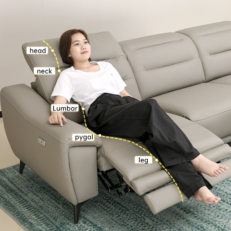 Europe Trend Corner Sofa And Leather Recliner Sectional sofa l shape Modern Sofa Set Living Room Furniture
