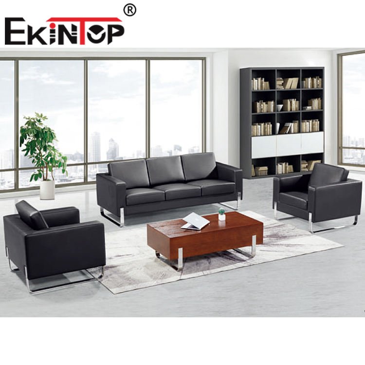 Ekintop Luxury Modern Waterproof Couch Sectional Sofa Office l Shape Corner Sofa Set Furniture Living Room Sofas